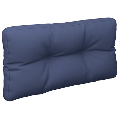 Coussin de palette bleu marine 80x40x12 cm tissu vidaXL