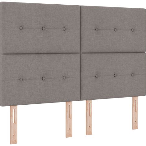 Tête de lit réglable en hauteur Taupe 160 cm tissu vidaXL