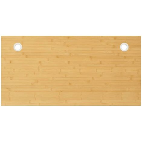 Dessus de bureau 100x50x4 cm bambou vidaXL (1/4)