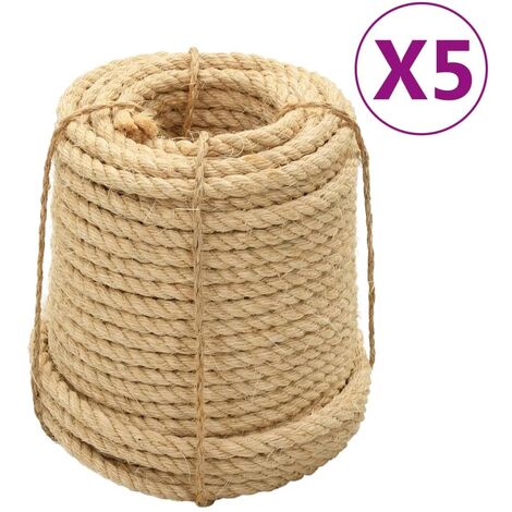 vidaXL Cordes en sisal 5 pcs 14 mm 100 m (1/4)