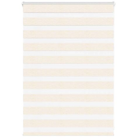 Store zèbre beige marbré largeur du tissu 105,9 cm polyester vidaXL