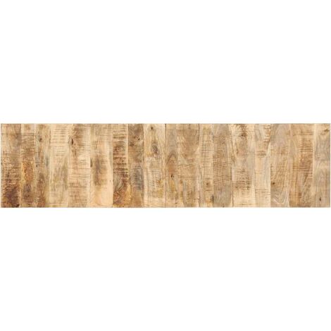 Vidaxl – Tête de lit 200 cm en bois de manguier massif – Design industriel – Excellent soutien pour lecture – Fixation murale pour gain de place