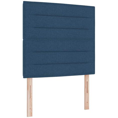 vidaXL Tête de lit Bleu 90 cm tissu