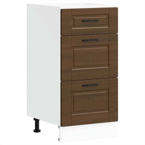 Armoire de cuisine Porto chêne marron bois d'ingénierie vidaXL