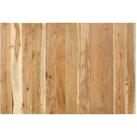 Vidaxl – Tête de lit 120 cm en bois d'acacia massif – Design industriel – Dimensions 120 x 1,5 x 80 cm – Excellent soutien pour lecture