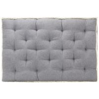 vidaXL Coussin de canapé palette Anthracite 120x80x10 cm