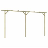 Vidaxl – Pergola en bois de pin imprégné 400 x 40 x 205 cm – Résistante à la pourriture – Facile à assembler – Support pour plantes grimpantes