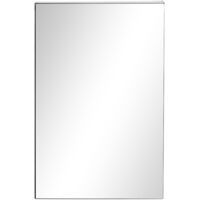 Armoire miroir de salle de bain en acier inoxydable armoire murale de toilette 39 x 12 x 60 cm