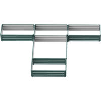 Jardinière carré potager de jardin en acier modulable ensemble de 5 jardinières pour légumes, plantes, fleurs, vert