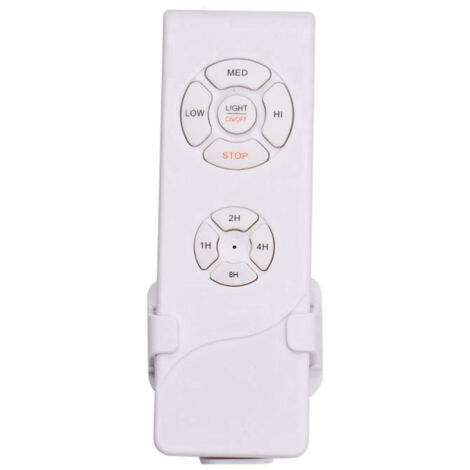 Mando a distancia para ventilador de techo con luz - 3 velocidades, temporizador de 1/2/4/8 h, repuesto