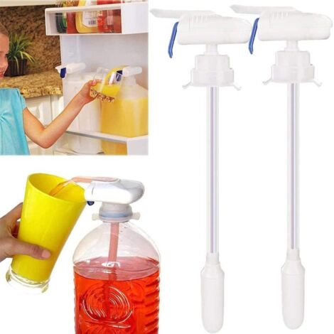 Dispensador automático de leche y bebidas – Bomba eléctrica a pilas para biberones – Compatible con cuellos de biberón de 2,5/3,5/4,5 cm – Manos libres, sin goteo (Paquete de 2)