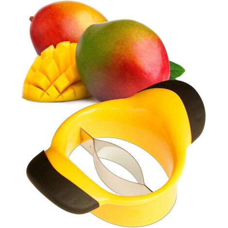 Cortador de mangos profesional de acero inoxidable - Deshuesador manual, cuchilla afilada, mango antideslizante, apto para lavavajillas. (1/5)
