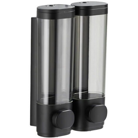 Dispensador manual de jabón de pared de 600 ml, accionado mediante pulsador, para lavavajillas líquido, loción, gel de ducha y champú, ideal para el hogar, hoteles, baños y cocinas. (1/5)