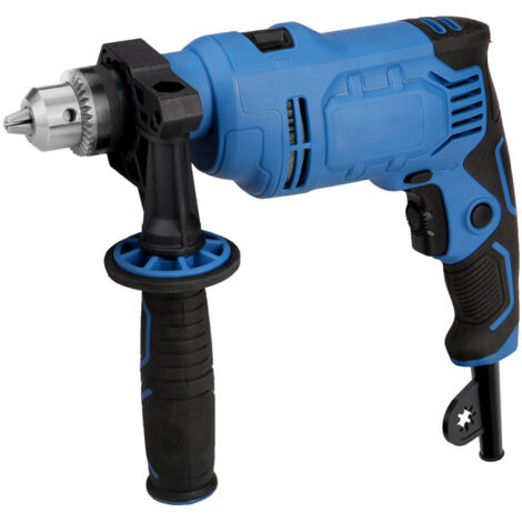 Taladro de impacto de 650 W, 5,5 A, 3000 rpm, mango 2 en 1, portabrocas giratorio de 360°, diámetro de 0 a 13 mm (1/2 pulgada) UE (1/5)