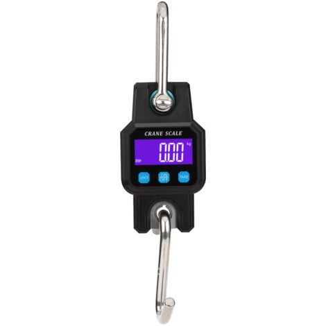 Balanza de elevación de alta resistencia, 300 kg/600 lb, gancho electrónico digital recargable, retención de datos, tara y funciones de puesta a cero. (1/5)