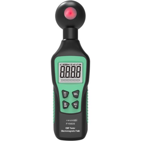 El analizador de campos electromagnéticos digital portátil Mastfuyi FY8809 cuenta con linterna, alarma sonora y visual y pantalla LCD retroiluminada para inspecciones de compatibilidad electromagnétic (1/5)