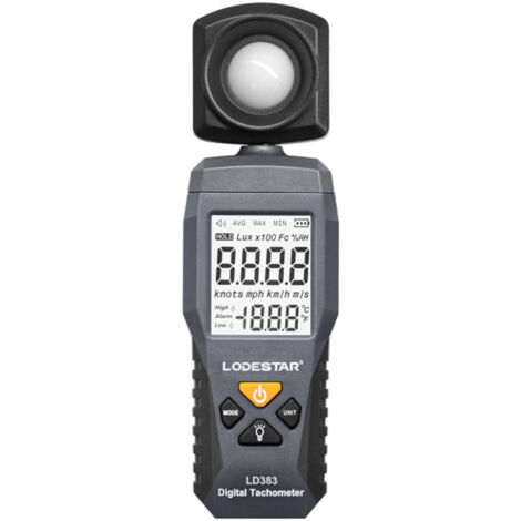 Medidor de lux digital LD383, 0-200.000 lux, medidor de lux con medición de temperatura. (1/5)