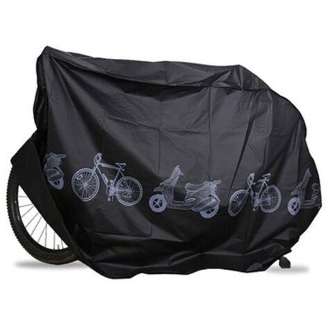 Funda impermeable para bicicleta - Protección universal contra la lluvia y los rayos UV para bicicletas de montaña y motocicletas - Negra