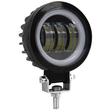 Faros LED redondos de 10 cm para motocicletas, vehículos todoterreno, quads y SSV, luces de trabajo impermeables, faros antiniebla y luces de circulación diurna.