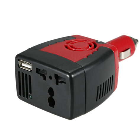 Convertidor automático de voltaje de 150 W, de CC 12 V a CA 220 V, para coche con enchufe para encendedor de cigarrillos. (1/5)