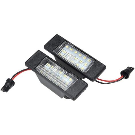 Juego de 2 luces LED de plástico de 18 LED para matrícula de Nissan Qashqai (1/5)
