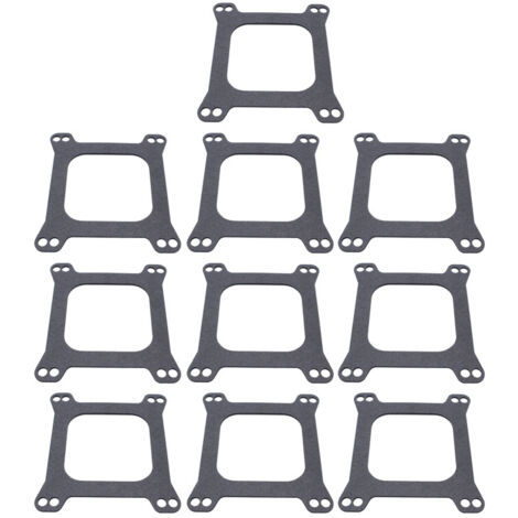 Juntas de base de carburador (10 piezas), juntas de montaje de repuesto para carburadores Edelbrock, Carter y Holley, espesor: 1/16" (1/5)