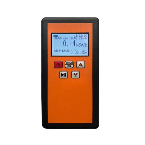 Detector de radiación nuclear NR-750, pantalla LCD, contador Geiger, detección de radiación β e Y, triple alarma sonora, visual y por vibración. (1/5)