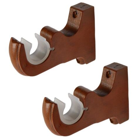 Soportes para barras de cortina (2 piezas), ganchos universales de alta resistencia para sala de estar, dormitorio y baño. (1/5)