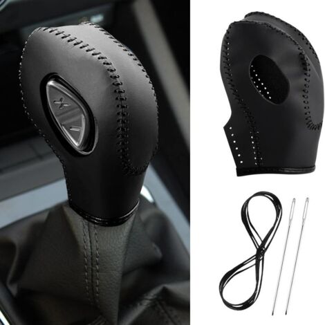 Funda de cuero para la palanca de cambios de Ford Focus, Fiesta, Escape, Edge, EcoSport, Fusion, C-Max, Energi, Transit, Transit Connect (transmisión automática).