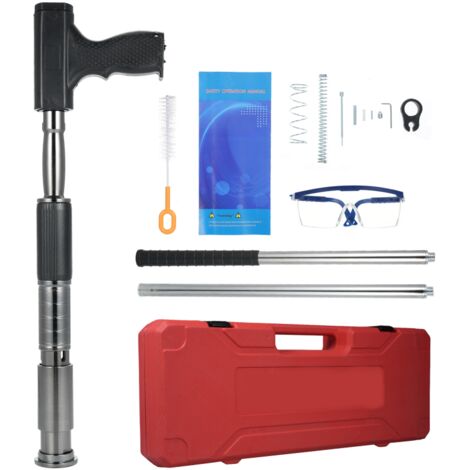 Clavadora industrial silenciosa, kit de clavado de hormigón, herramienta de fijación manual de 3 velocidades para clavos de acero, herramienta eléctrica de fijación de paredes, clavadora portátil, cab