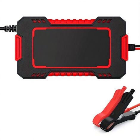 Cargador de batería para coche, cargador inteligente de mantenimiento 6A 12V 4A h-100Ah, compatible con baterías desulfatadoras con compensación de temperatura. (1/5)