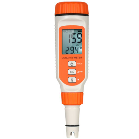Analizador de calidad de agua 3 en 1, medidor de conductividad TDS/COND/TEMP, analizador profesional con ATC y retroiluminación para acuarios y agua potable.