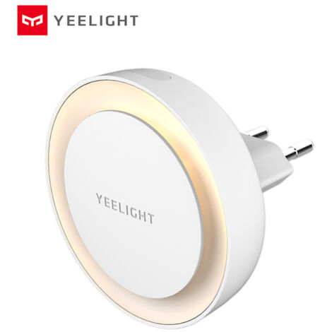 Lámpara de noche LED enchufable Yeelight YLYD11YL, luz blanca cálida, de bajo consumo, con detector de movimiento, para salón, dormitorio, pasillo y escaleras (adaptador europeo).