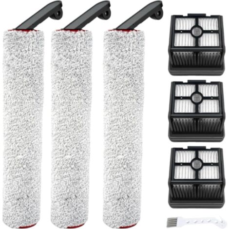 Juego de accesorios para limpiador de suelos, compatible con 3 filtros, 3 cepillos giratorios y 1 cepillo (7 piezas). (1/5)