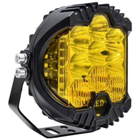 Faro de trabajo LED de 7 pulgadas con haz combinado puntual/amplio y luz antiniebla para conducción todoterreno. (1/5)