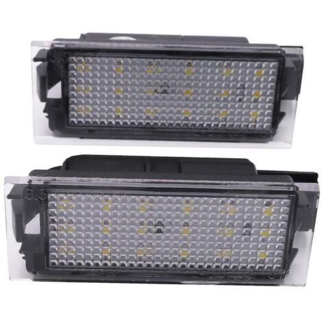 Juego de 2 luces LED para matrícula de Renault Megane (1/5)