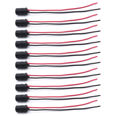 Paquete de 10 portalámparas T10 W5W de 12 V para faros delanteros, para coche/camión/barco (1/5)