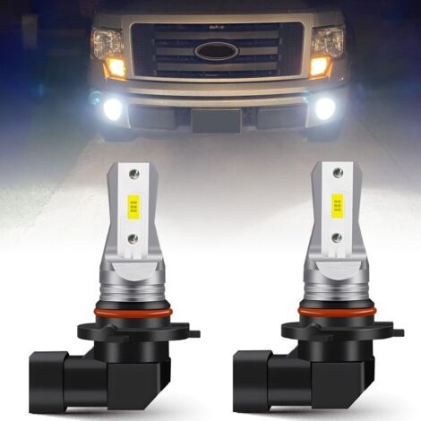 Bombilla LED 9145 H10, 4000 lúmenes, 6000K, alto brillo, compatible con bombillas 9140, fácil instalación, paquete de 2