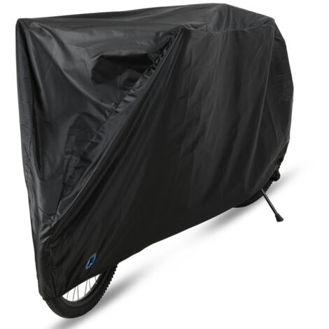 Funda impermeable para bicicleta de exterior con orificio para candado, ideal para bicicletas de montaña y de carretera. Protege de la lluvia y el sol (Negro, talla S).