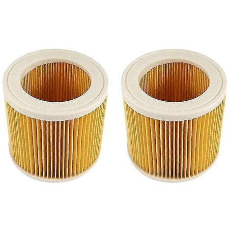 Compatible con filtros HEPA Kärcher WD3/NT18/20/38/1 y cartuchos de filtro HEPA WD2/MV2/3 para aspiradoras, paquete de 2 (1/5)