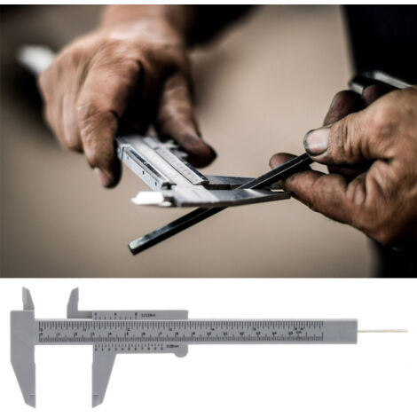 Calibrador de plástico de alta precisión de 150 mm con doble regla y ...