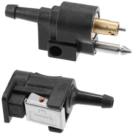 Conectores macho y hembra para mangueras de combustible, aptos para motores fueraborda de 6 mm (1/4"). (1/4)