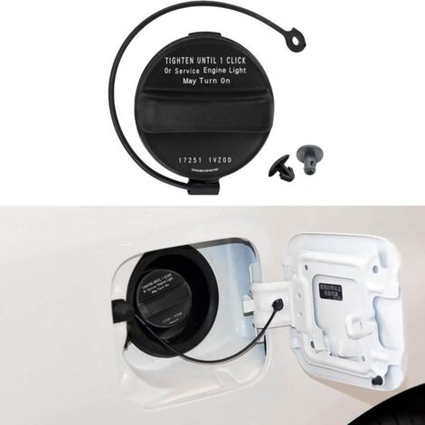 Tapón del depósito de combustible, tapón de llenado de combustible, tapón de plástico a prueba de fugas para el depósito de combustible, compatible con Nissan 17251-1VZ0D (1/5)