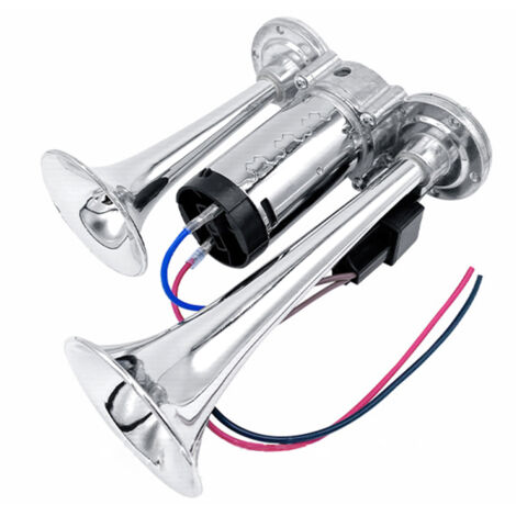 Bocinas dobles de 600 dB, kit de bocinas ultra potente con compresor universal para coches, motocicletas, camiones, trenes y barcos de 12 V.
