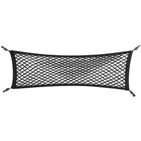Red de maletero de doble capa de alta elasticidad para coches, compatible con SUV, para guardar equipaje, dimensiones: 90 x 30 cm. (1/5)