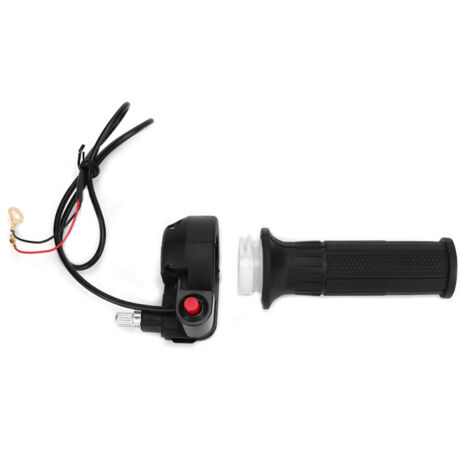 Puños de acelerador con interruptor de apagado compatibles con manillares de minimotos todoterreno de 47 cc y 49 cc. (1/5)