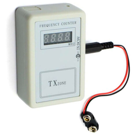 Lector de frecuencia de 250 MHz a 450 MHz, contador de frecuencia digital inalámbrico portátil, multifuncional, compatible con control remoto, probador de frecuencia. (1/5)