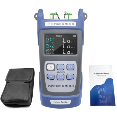 Probador de potencia PON portátil para fibra óptica, ingeniería de redes, almacenamiento de datos, 1310 nm, 1490 nm, 1550 nm, vídeo, FTTX, ONT, OLT, dispositivo de medición de señal (1/5)