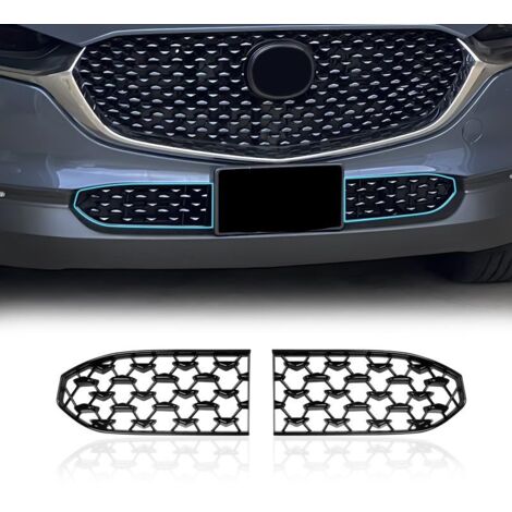 Parrilla delantera compatible con Mazda CX-30 2023, 2024 y 2025 - Accesorios exteriores, material ABS, 2 piezas (1/5)