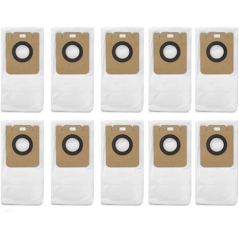 Bolsas para aspiradoras compatibles con el robot aspirador Dreame D10 PLUS, accesorios y consumibles, bolsas de tela no tejida (10 unidades) (1/5)